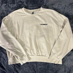 H&M Beige Crewneck